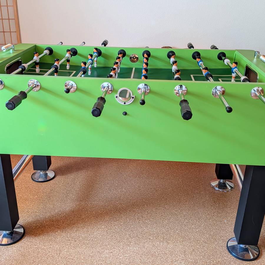 Tischkicker als Bewegungspause zwischen den Übungen